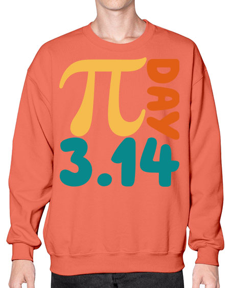 Metal Poster Pi Day Math 30# - pi- Sweatshirt - Crew