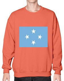 Micronesia 1293# - world flags- Sweatshirt - Crew