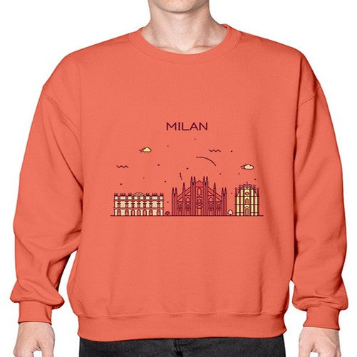 Milan 1297# - cities- Sweatshirt - Crew