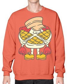 Misterious waffle 165# - cartoon food- Sweatshirt - Crew