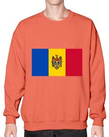 Moldova 1332# - world flags- Sweatshirt - Crew