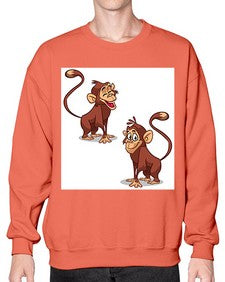 Monkey 175# - cartoon general- Sweatshirt - Crew