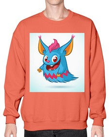 Monster 179# - cartoon animals- Sweatshirt - Crew