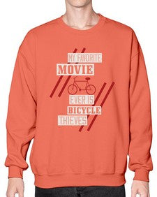 My favorite movie ever is Bicycle Thieves 1# - bicycle- Sweatshirt - Crew