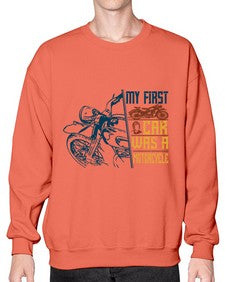 My first car was a motorcycle 47# - motorcycle- Sweatshirt - Crew