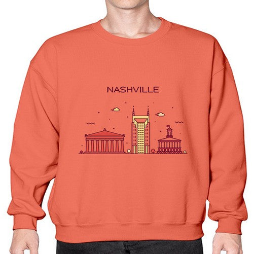 Nashville 1417# - cities- Sweatshirt - Crew