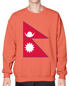 Nepal 1430# - world flags- Sweatshirt - Crew