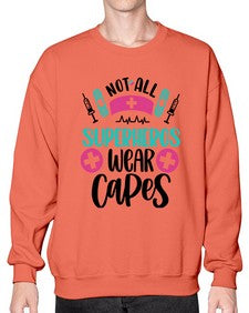 Not All Superheros Style Style 1138# - nurse- Sweatshirt - Crew