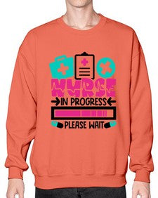 Nurse In Progress Please Wait Style Style 1160# - nurse- Sweatshirt - Crew