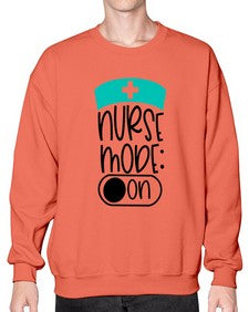 Nurse Mode On Style Style 1182# - nurse- Sweatshirt - Crew