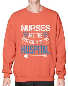 Nurses are the hospitality of the hospital Style 1233# - nurse- Sweatshirt - Crew