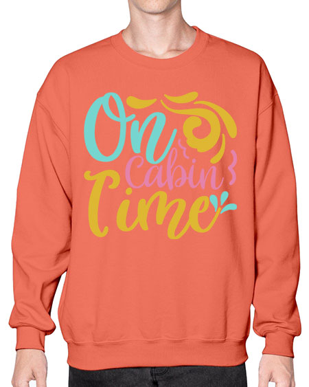 ON CABIN TIME Style 59# - summer- Sweatshirt - Crew