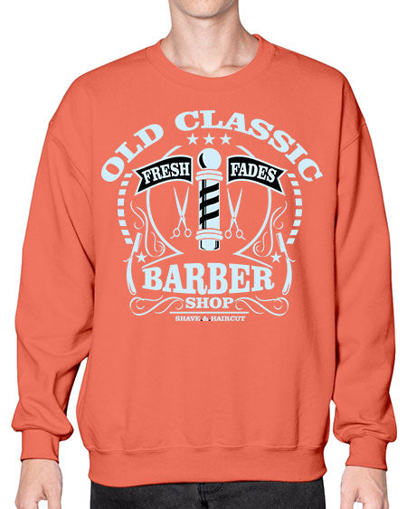 Old Classic Barber1285# - barber- Sweatshirt - Crew