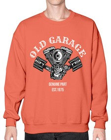 Old garage 53# - motorcycle- Sweatshirt - Crew