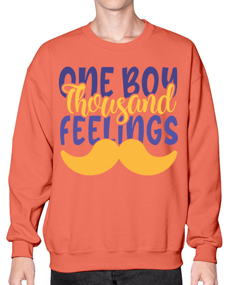 One Boy Thousand Feelings Style 173# - baby- Sweatshirt - Crew