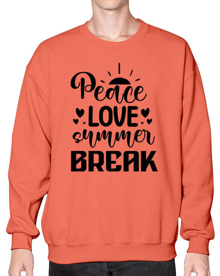 Peace love summer break 01# - summer- Sweatshirt - Crew