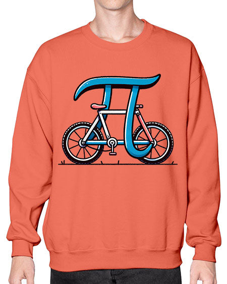 Pi Bicycle Sublimation Design 33# - pi- Sweatshirt - Crew