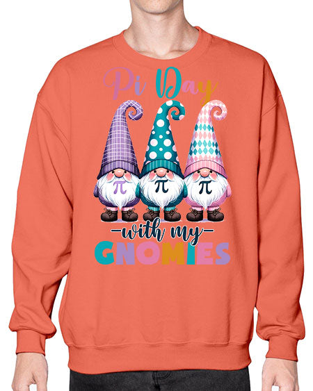Pi Day Gnomies Funny Teacher 18# - pi- Sweatshirt - Crew