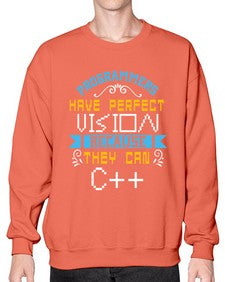 Programmers have perfect vision 18# - computer- Sweatshirt - Crew