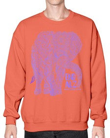 Purple Elephant Alzheimer Awareness 210# - alzheimers- Sweatshirt - Crew