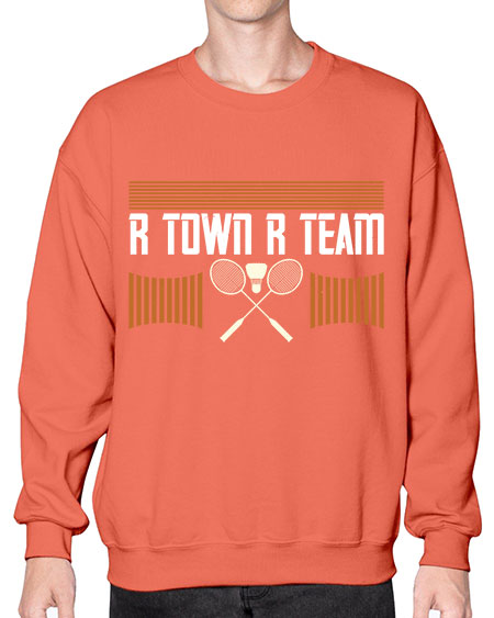 R town r team 1912# - badminton- Sweatshirt - Crew