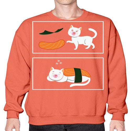 Ramen Cat Kawaii Anime Japanese Anime 279# - anime- Sweatshirt - Crew
