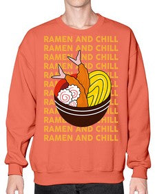 Ramen and Chill 1493# - Ramen- Sweatshirt - Crew