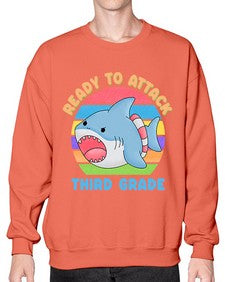 Ready to Attack third Grade 715# - third grade- Sweatshirt - Crew