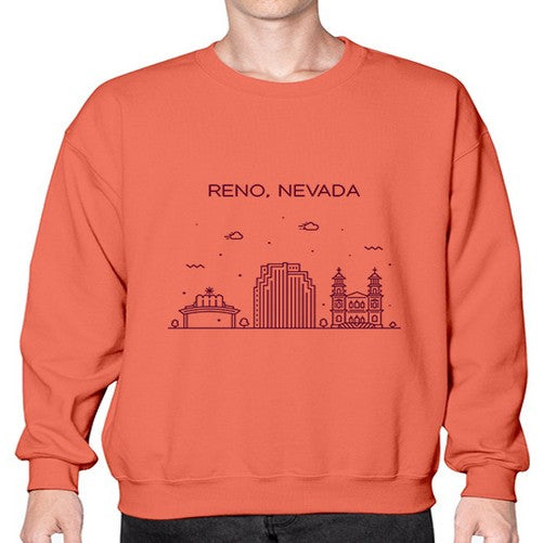 Reno 1712# - cities- Sweatshirt - Crew