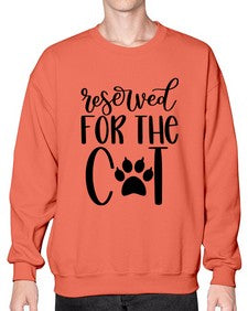 Reserved For The Cat Style 104# - cats- Sweatshirt - Crew