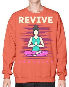 Revive and Relax 500# - yoga- Sweatshirt - Crew