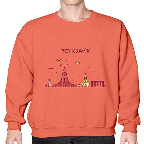 Reykjavik 1719# - cities- Sweatshirt - Crew