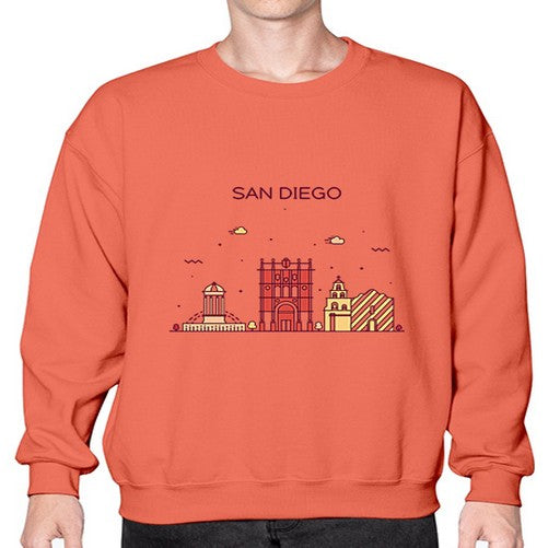 SanDiego 1787# - cities- Sweatshirt - Crew