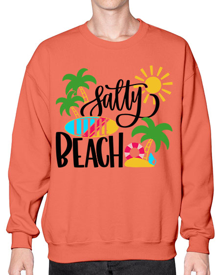 Satly Little Beach Style 26# - summer- Sweatshirt - Crew