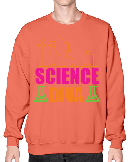 Science Diva 127# - general science- Sweatshirt - Crew