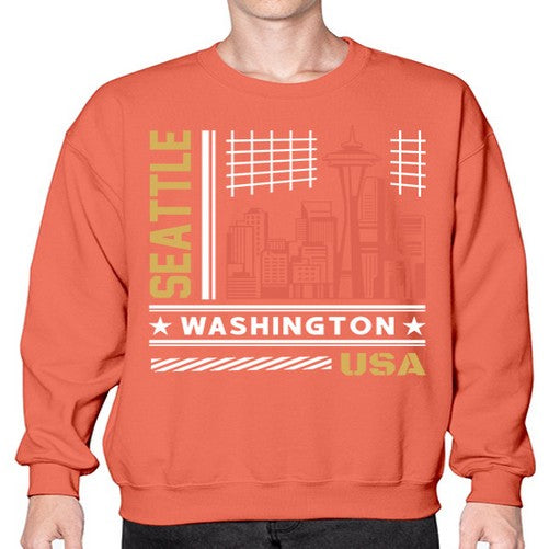 Seattle 1809# - cities- Sweatshirt - Crew