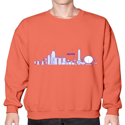 Singapore 1845# - cities- Sweatshirt - Crew