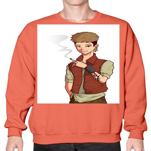 Smoker street boy 61# - anime- Sweatshirt - Crew