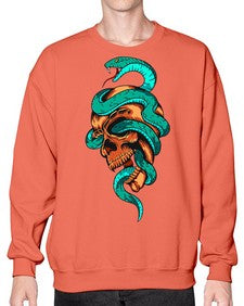 Snake 207# - cartoon animals- Sweatshirt - Crew