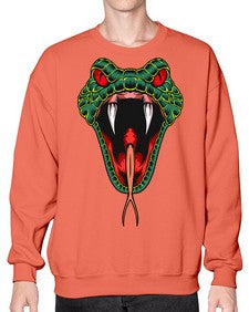 Snake 212# - cartoon animals- Sweatshirt - Crew