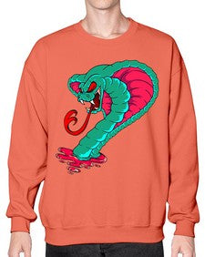 Snake 215# - cartoon animals- Sweatshirt - Crew
