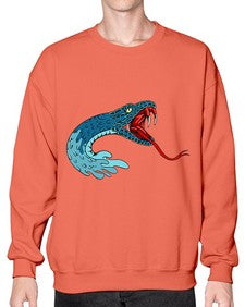 Snake 219# - cartoon animals- Sweatshirt - Crew