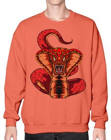 Snake 225# - cartoon animals- Sweatshirt - Crew