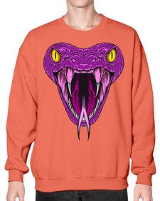 Snake 228# - cartoon animals- Sweatshirt - Crew