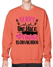 Sorry The Nice Nurse Style Style 1422# - nurse- Sweatshirt - Crew