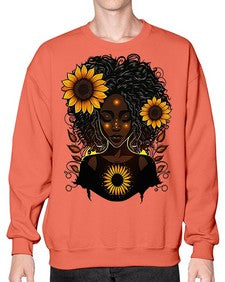 Sparkling Black Girl Design 13# - black girls or women- Sweatshirt - Crew