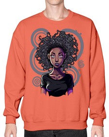 Sparkling Black Girl Design 14# - black girls or women- Sweatshirt - Crew