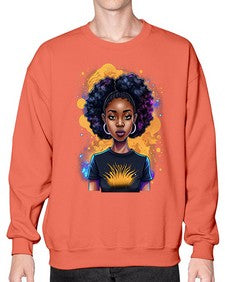 Sparkling Black Girl Design 15# - black girls or women- Sweatshirt - Crew