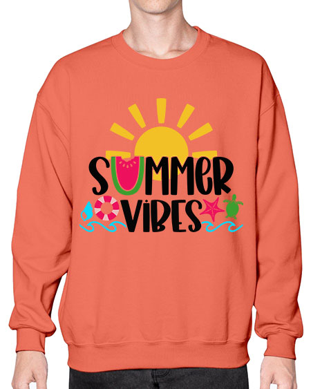 Summer Vibes Style 19# - summer- Sweatshirt - Crew