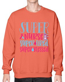 Super Nurse Super Tired Style 1434# - nurse- Sweatshirt - Crew